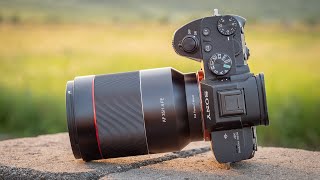 Samyang AF 35mm F14 FE Review w Sony A7III  Rokinon AF 35mm F14 [upl. by Nevil]