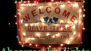 CHRISTMAS LIGHTS 2020 DRIVE THROUGH LIGHT SHOW ABERCROMBIE RD HONEA PATH SOUTH CAROLINA [upl. by Baese]