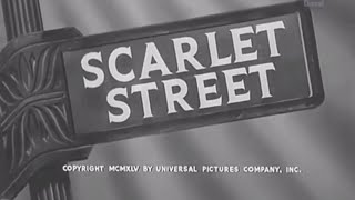 Scarlet Street 1945 📽Classic American Film Noir📽 Edward G Robinson Joan Bennett Dan Duryea [upl. by Nilsoj]