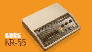 KORG RHYTHM 55 KR55 Analog Rhythm Box 1979  HD DEMO [upl. by Cordier]