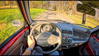 2005 Fiat Seicento 11 FIRE 55HP 0100 POV Test Drive 1417 Joe Black [upl. by Ymme721]