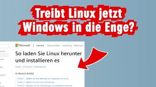 Microsoft empfiehlt jetzt offiziell die Installation von Linux statt Windows [upl. by Nwahsak]