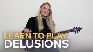 Delusions Guitar Playthrough by Sophie Lloyd [upl. by Narat263]