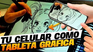 📱 USA TU CELULAR COMO TABLETA GRÁFICA  Utiliza tu Android como una Tablet Digitalizadora 💻 [upl. by Nanis]