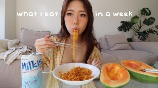 What I eat in a week realistic bc I love food 🍜 [upl. by Ceil]