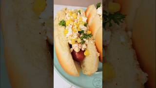 Mexican Street Corn Hot Dogs  For a Fun Twist at Your Next BBQ 🌽🌭 grilling bbq recipe hotdogs [upl. by Engenia]