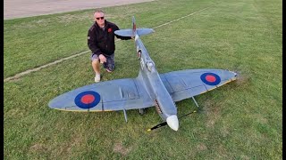 14 SCALE MICK REEVES RC SUPERMARINE SPITFIRE MK 9  DA 85cc PETROL  DUXFORD IWM  1  2022 [upl. by Stock50]