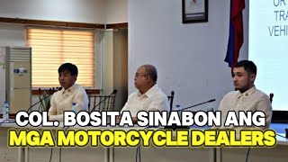 COL BOSITA SINABON ANG MGA MOTORCYCLE dealers [upl. by Nwahsyar]