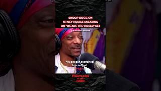 Snoop Dogg On Nipsey Sneaking On quotWe Are The Worldquot Video 😂 Via BigBoy [upl. by Langille]