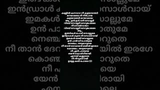 kannil kanavaga nee song lyrics malayalam🔥lyrics song malayalamlyrics Irfanachemban [upl. by Tertius319]