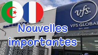 Visa France  VFS global à Alger annonce le report de ses rendezvous [upl. by Renner]