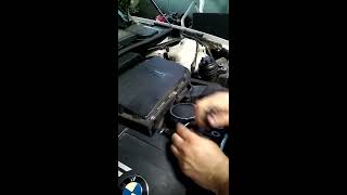 How to unscrew oil filter cap without special tools BMW N52 N54 N43 N46 335i 535i [upl. by Yffat573]