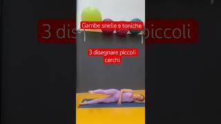 Gambe snelle e toniche in 3 mosse pilates challenge gambetoniche fun health motivation [upl. by Ahsimit853]