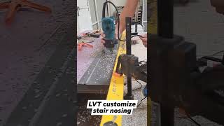 stair nosing customize lvt shorts shortvideo flooring flooringinstallation flooringideas [upl. by Glaudia]