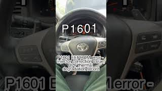 Toyota apprentissage des injecteurs P1601 EEPROM error ￼ [upl. by Nerte]