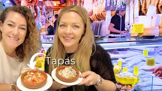 Trying Spanish Tapas in the Market  Mallorca Spain 🇪🇸 [upl. by Niall]