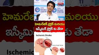 Hemorrhagic stroke and Ischemic stroke l Dr Sai Deepak Yaranagula shorts MedPlusONETV [upl. by Eleph]