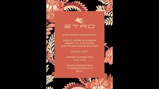 ETRO WITH FRANZESE [upl. by Yditsahc]