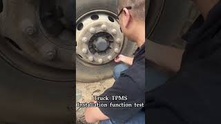 Truck TPMS Installation and Testing External Sensor [upl. by Nimra]