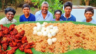 5 KG CHICKEN RICE CHICKEN 65 BOILED EGGS 20 EATING  STREET FOOD EATING  VILLAGE BOYS EATING [upl. by Attenaej]