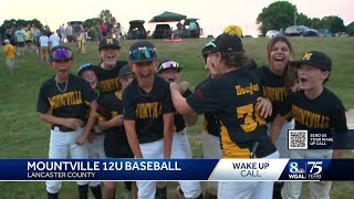 Mountville 12U Baseball team share a Wake Up Call for WGAL News 8 Today [upl. by Ahcsap]