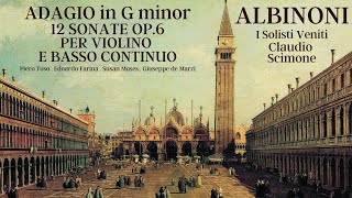 Albinoni  Adagio in G minor 12 Sonatas Op6 Crc Claudio Scimone I Solisti Veneti Piero Toso [upl. by Gnirol823]