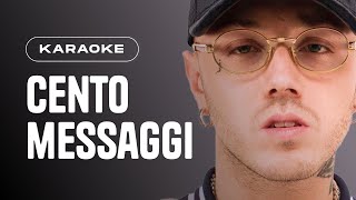 Lazza  100 MESSAGGI  Piano Karaoke con Testo [upl. by Oigolue]