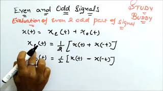 Even Odd Function Part 1 II SIgnal And System [upl. by Erdrich]