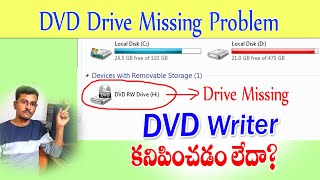 DVDdrive not showing Problem in windows 7810 in telugu 2020 [upl. by Xonnel]