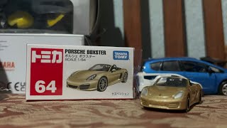 Tomica Diecast Minicars No 64 Porsche Boxster Unboxing [upl. by Nesnej676]