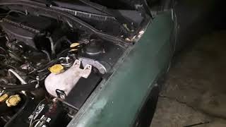 2001 Subaru engine light flashing and fan running fix [upl. by Kenton]