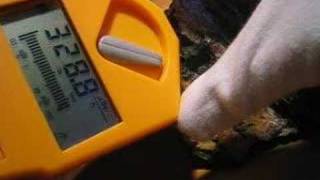 measuring pitchblende lode with GammaScout dosimeter  geiger counter [upl. by Arramas428]