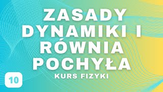 Siła Zasady Dynamiki Newtona Równia Pochyła  Fizyka Liceum  Kurs z Fizyki Część 10 [upl. by Aietal]