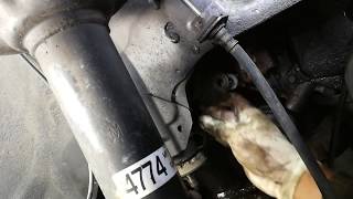 04 mitsubishi endeavor power steering pump removal [upl. by Anayik]