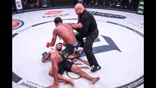 Bellator 205 Highlights AJ McKee Rocks John Macapa  MMA Fighting [upl. by Anaidirib]