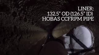 HOBAS Slipline of Joint Outfall D Carson CA [upl. by Ahsikrats]