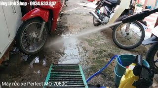 Test Máy xịt rửa xe cao áp Perfect MO7050C [upl. by Baoj]