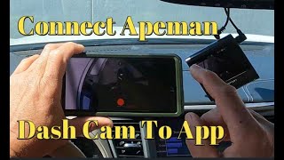 How to use your 45 APEMAN Dashcam [upl. by Anirdnaxela]