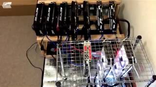 Mixed 10 GPU Mining Rig  2 GTX1070  5 GTX1060  3 RX470 [upl. by Lladnarc]