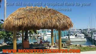 Tiki Huts Cape Coral Florida  Monster Tiki Huts [upl. by Domph77]