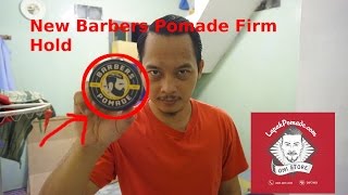 REVIEW  New Barbers Pomade Firm Hold [upl. by Einolem521]