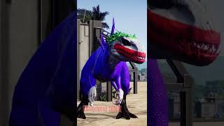 Dinosaurs vs Superheroes Joker Indominus Rex vs Thanos Tyranotitan dinosaurbattle jurassicworld [upl. by Amada]