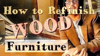 Refinishing Wood Furniture finish simple hardwood [upl. by Eelir]