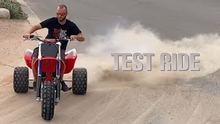 Honda CR250 2 STROKE Trike Test Ride  Give away [upl. by Nwahsd]