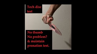 No thumb no problem amp maintain pronation test  tech disc test disc golf [upl. by Lhok]