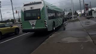 DDOT PROTERRA ZX52101E ROUTE 6 GRATIOT HEADING FOR 8 MILE [upl. by Nomla]