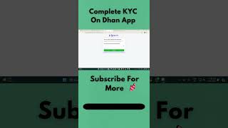 Full KYC On Dhan  Dhan Account KYC  Open Trading Account  Dhan KYC ytshorts tradingshorts [upl. by Osswald]