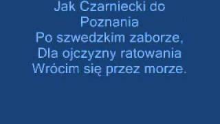 Hymn PolskiMazurek Dąbrowskiegocalytekst [upl. by Dinnage427]