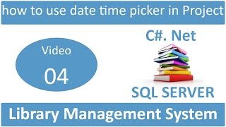 how to use date time picker in library management system [upl. by Howland488]