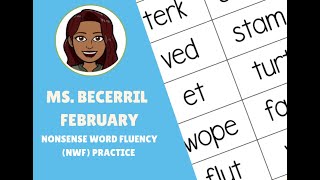 February  Nonsense Word NWF Fluency [upl. by Enelaj]